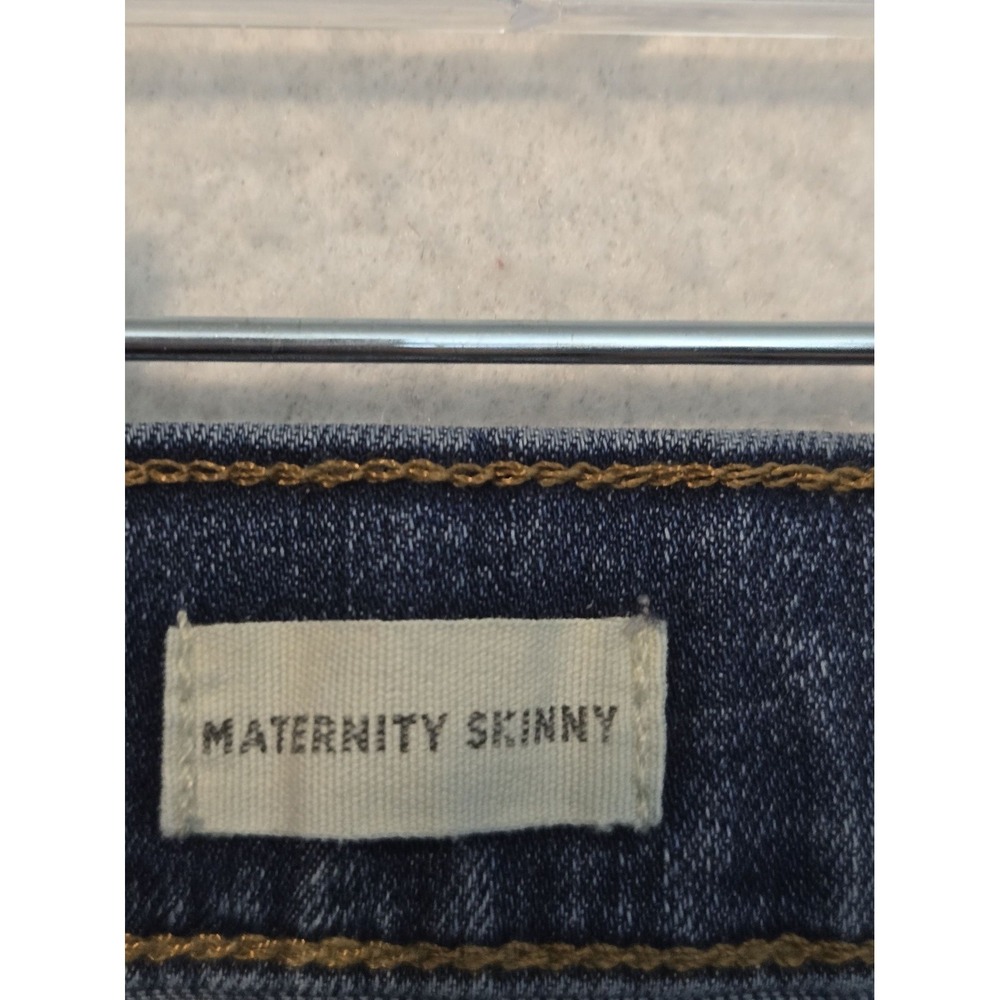 Madewell Maternity Skinny Jeans Size 28 Blue Denim Cotton Blend - Picture 3 of 15